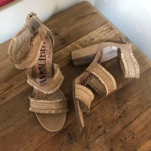 Sam & Libby Sandal Tropical Heels. 9.5